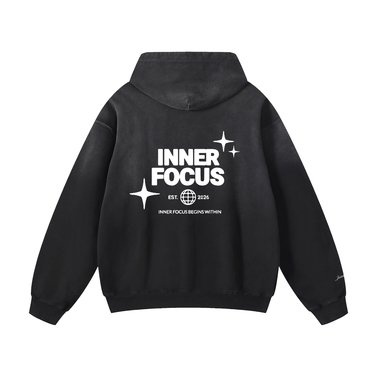 INNER FOCUS Heavyweight Sunfade Oversized Hoodie