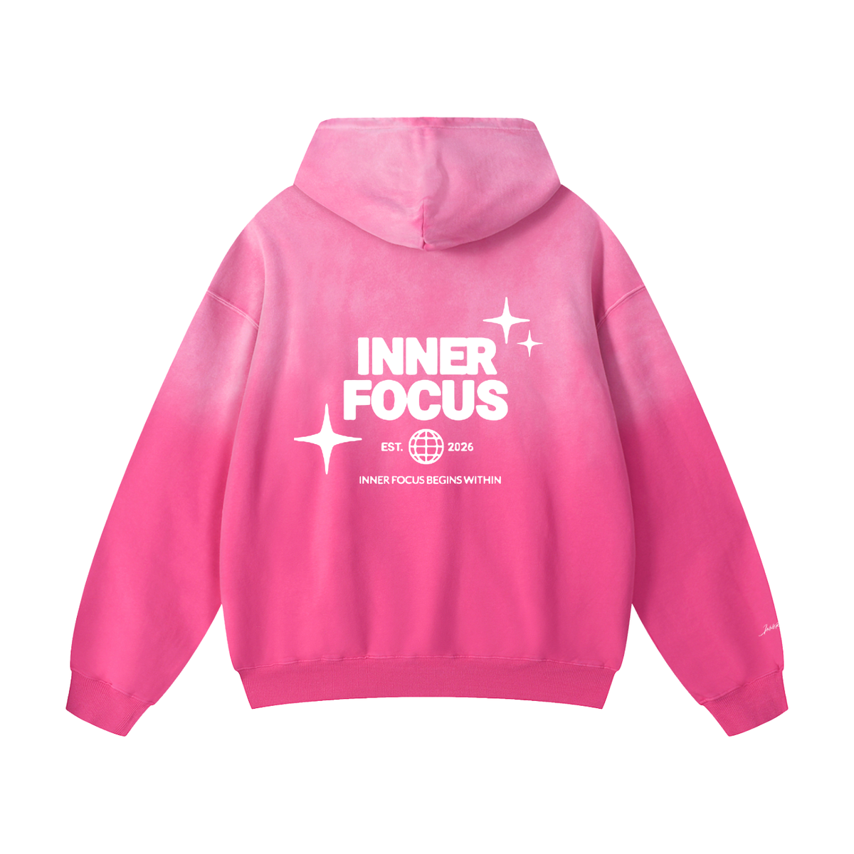 INNER FOCUS Heavyweight Sunfade Oversized Hoodie