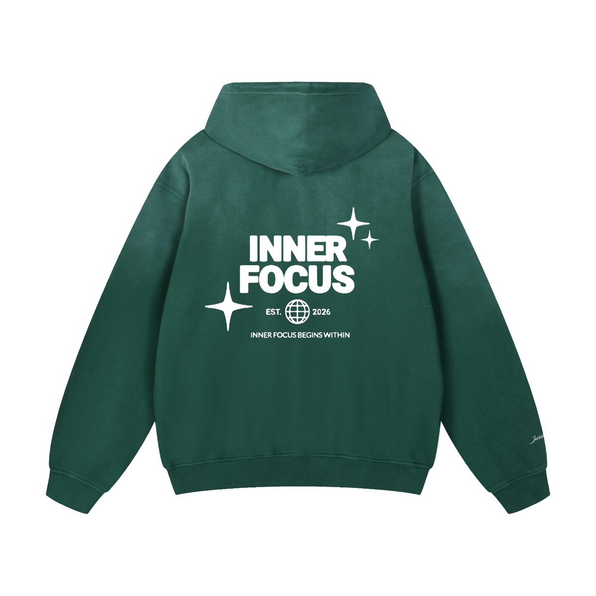 INNER FOCUS Heavyweight Sunfade Oversized Hoodie