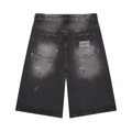 Men’s Vintage Wash Wide Leg Denim Shorts