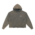 Inner Focus Vintage Washed Frayed-Hem Hoodie