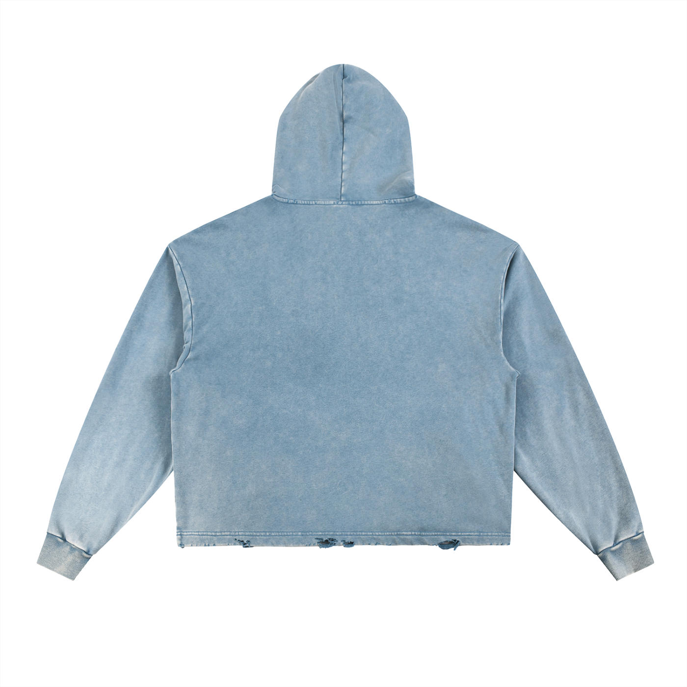 Inner Focus Vintage Washed Frayed-Hem Hoodie