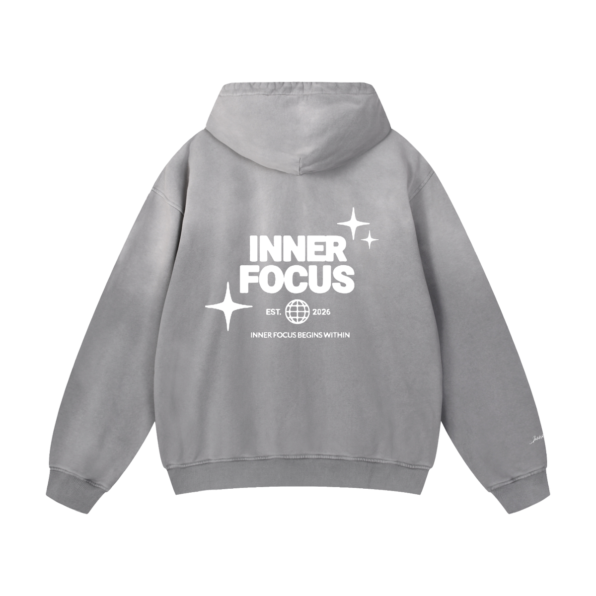 INNER FOCUS Heavyweight Sunfade Oversized Hoodie